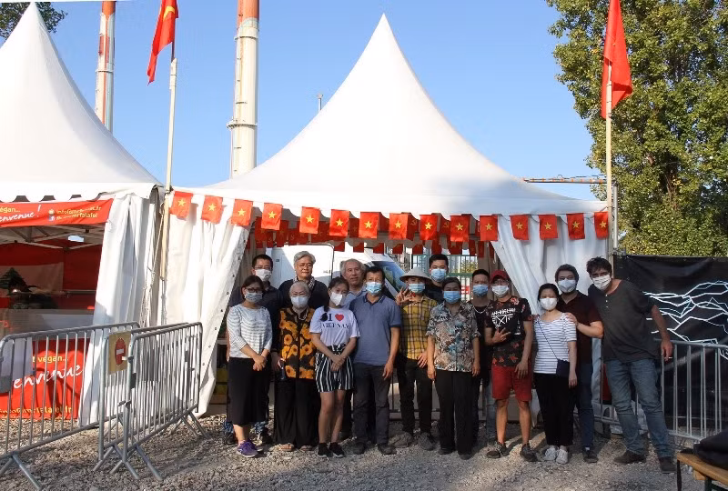 Nhan Dan (People) Newspaper's booth at the 85th L’Humanité newspaper festival.