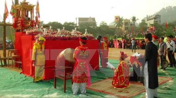 The festival is held to pray for favourable weather, bumper crops, and happiness. (Photo: VNA)