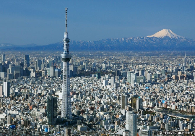 The world's tallest tower Tokyo Sky Tree in Japan