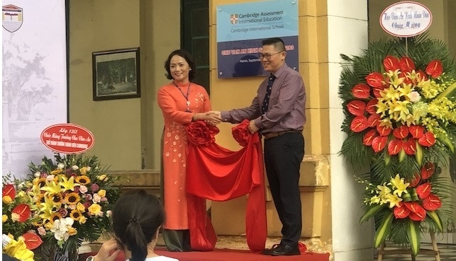 At the ceremony