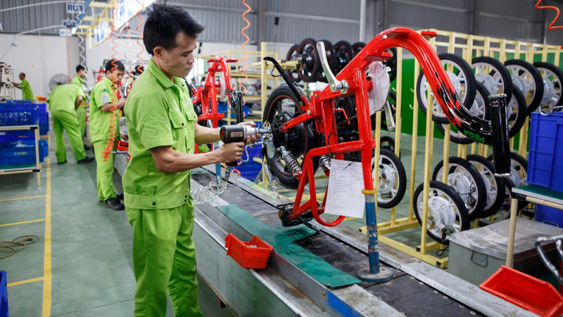 Industrial production has contributed to the strong economic growth