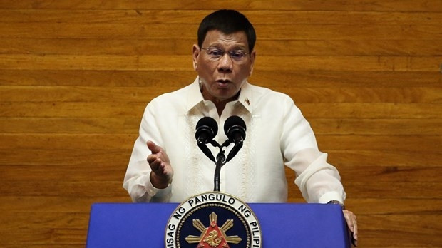 Philippine President Rodrigo Duterte has agreed to be the ruling party’s candidate for Vice President in next year’s elections. (Photo: AFP/ VNA)