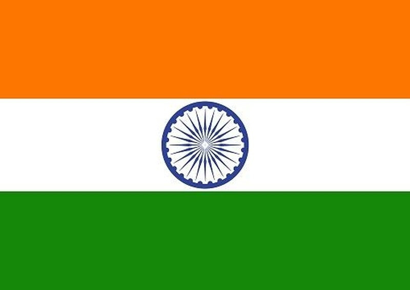 The national flag of the Republic of India