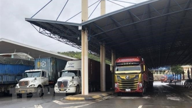 The Lao Bao Border Gate between Vietnam and Laos. (Photo: VNA)