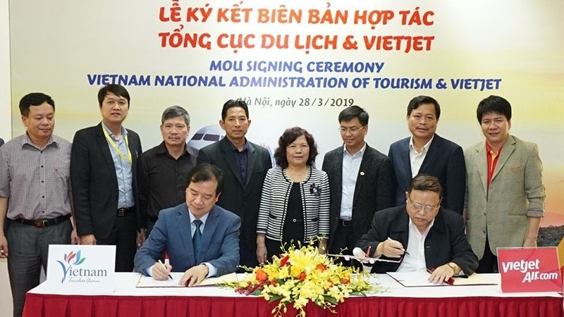 At the signing ceremony 