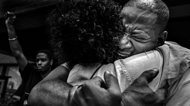 A photo by Richard Tsong-Taatarii in the General News category at the World Press Photo Exhibition