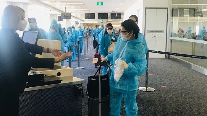 Over 340 Vietnamese citizens brought home from Australia, New Zealand, Tonga (Photo: MOFA)