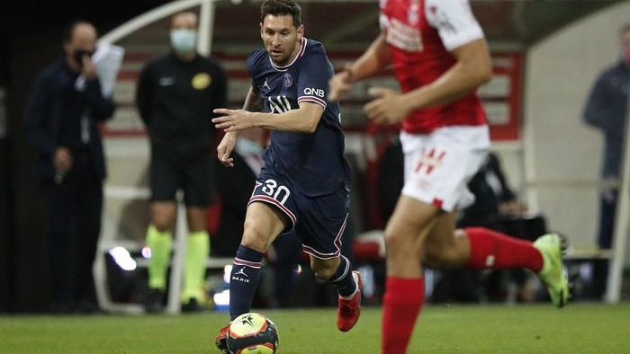 Football - Ligue 1 - Stade de Reims v Paris St Germain - Stade Auguste-Delaune, Reims, France - August 29, 2021 Paris St Germain's Lionel Messi in action. (Photo: Reuters)