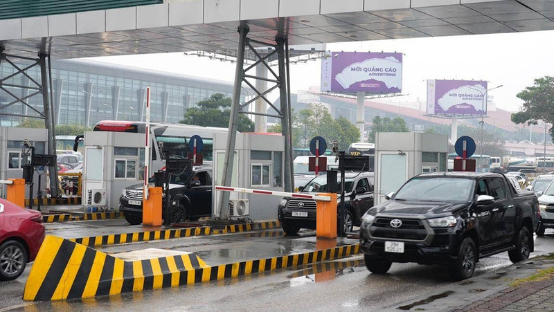 The toll plaza at Noi Bai Airport (Photo: ACV)