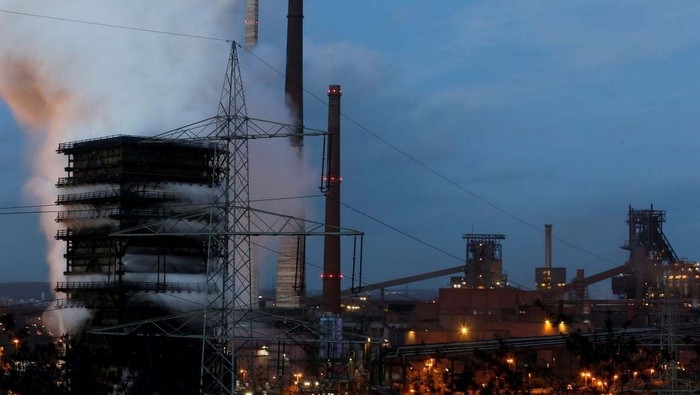 An overview of the Thyssenkrupp Steel Europe plant in Duisburg, Germany, on January 7, 2020 (Photo: Reuters)