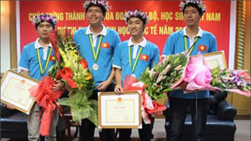 The four medallists. (Credit: VOV)