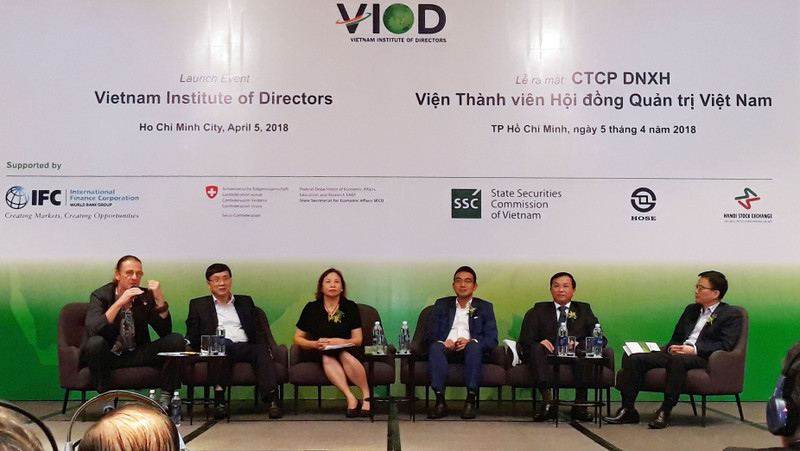 Delegates speak at the launch ceremony