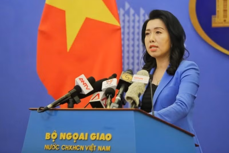 Spokeswoman of the Vietnamese Ministry of Foreign Affairs Le Thi Thu Hang. 