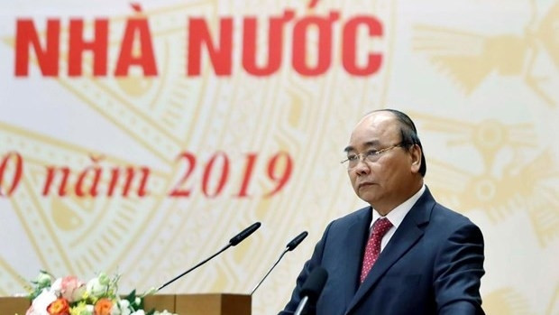 Prime Minister Nguyen Xuan Phuc speaking at the event (Photo: VNA) 