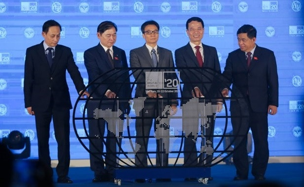 At the opening cermony of the ITU Digital World last year. (Photo: VNA)