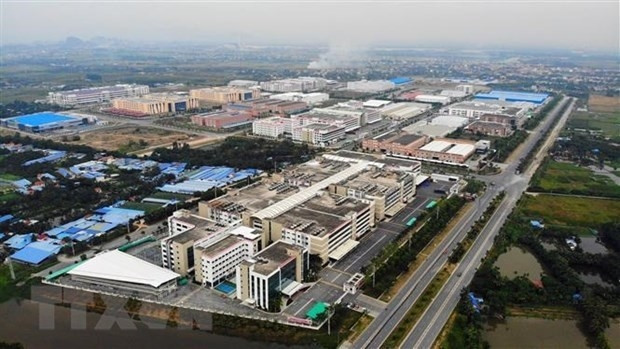At Vietnam - Singapore IP in Hai Phong (Photo: VNA)