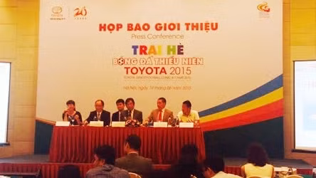 At the press conference (Credit: qdnd.vn)