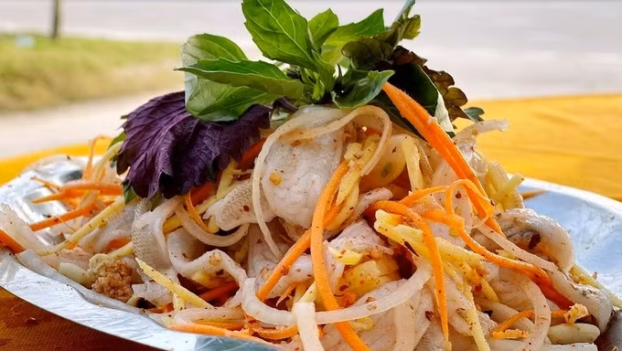 Smelt-whiting fish salad