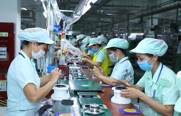 Foster Electronics Co., Ltd (Japan) specialises in manufacturing loudspeakers at Bac Ninh VSIP Industrial Park. (Photo: Thong Nhat/VNA)