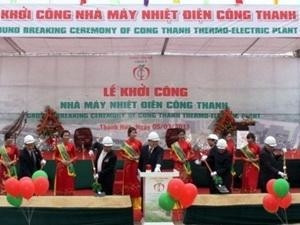 The groundbreaking ceremony of Cong Thanh thermo-electric plant