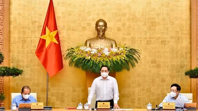 PM Pham Minh Chinh speaking at the meeting. (Photo: NDO)