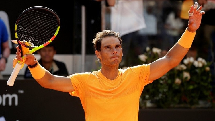 Spain's Rafael Nadal celebrates winning his third round match against Canada's Denis Shapovalov. (Photo: Reuters)