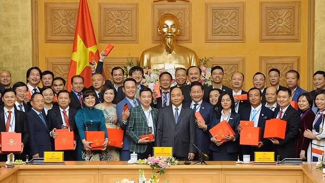 Prime Minister Nguyen Xuan Phuc and delegates at the event (Photo: NDO/Tran Hai)