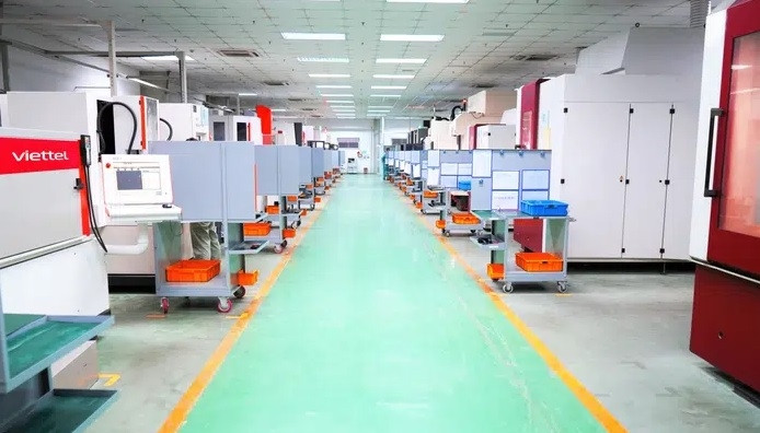 M3 Communication's production line.