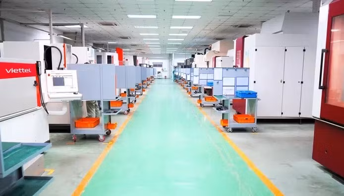 M3 Communication's production line.