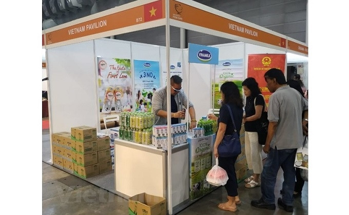 The pavilions of Vinamilk at the APFE 2019. (Photo: VNA)