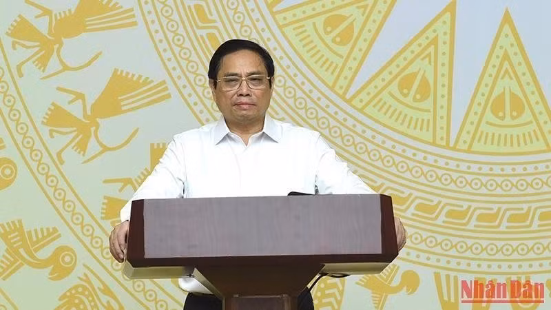 PM Pham Minh Chinh speaks at the event (Photo: NDO/Tran Hai)