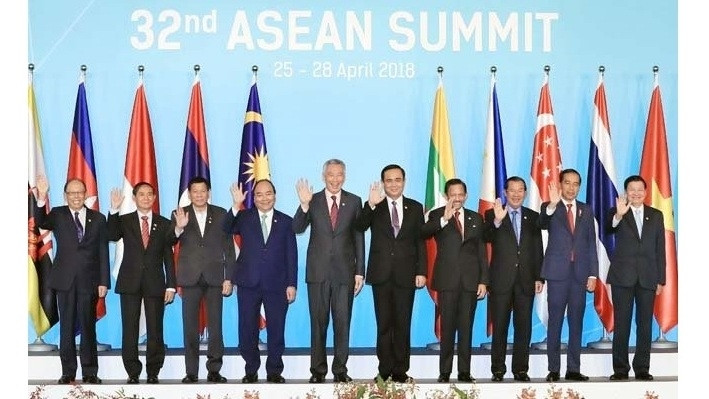 ASEAN leaders at the 32nd ASEAN Summit in Singapore. (Photo: VNA)