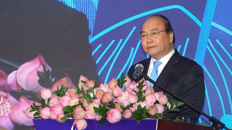 Prime Minister Nguyen Xuan Phuc speaking at the forum (Photo: VGP)