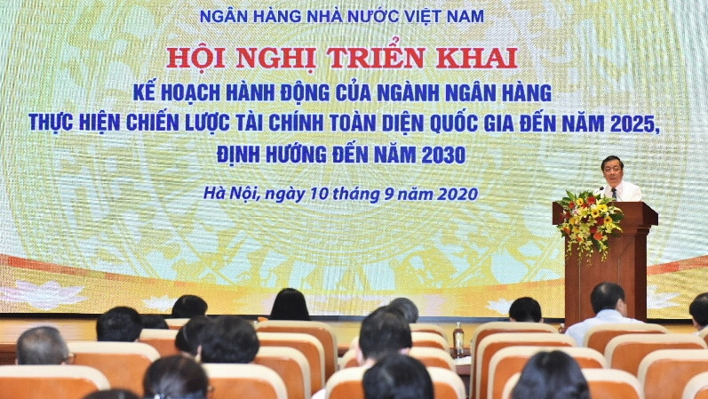 The conference to implement the action programme on the national financial inclusion strategy (Photo: SBV)