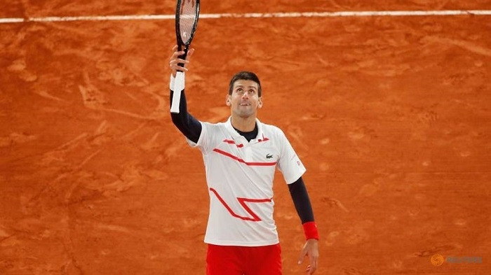 Tennis - French Open - Roland Garros, Paris, France - October 7, 2020 Serbia's Novak Djokovic reacts after winning his quarter final match against Spain's Pablo Carreno Busta. (Reuters) 