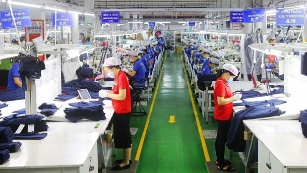 At an enterprise in the Vietnam-Singapore Industrial Park in Binh Duong province. (Photo: VNA)