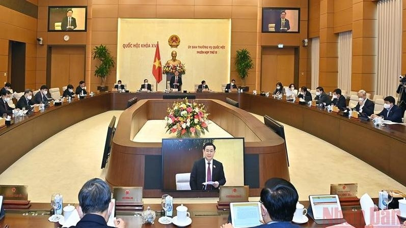 At the 8th session of NA Standing Committee (Photo: NDO/Duy Linh) 