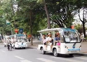 The cars are environmentally-friendly and make less noise than other vehicles.