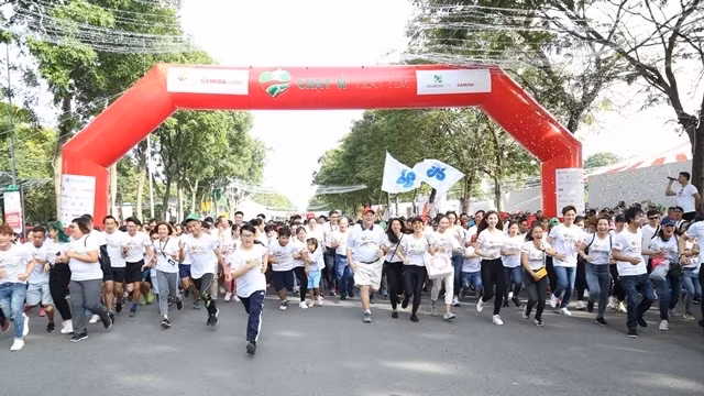 The 2018 ‘Run for the Heart’ race attracted nearly 15.000 participants in Ho Chi Minh City (Photo: vietnamfriendship.vn)