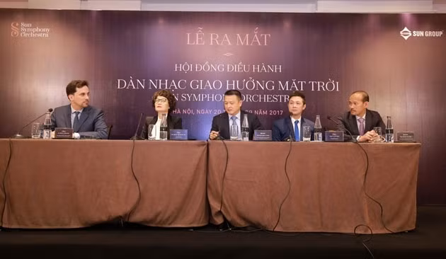 Executive Council of Sun Symphony Orchestra at the inauguration ceremony 
