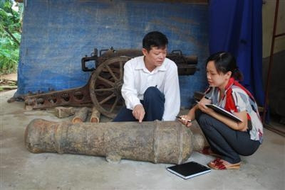 Cannon from Nguyen Dynasty found in Yen Bai