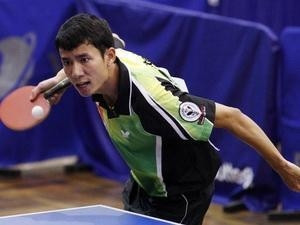 Table tennis player Dinh Quang Linh - the challenger