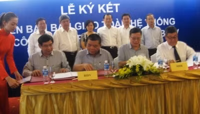 The signing to complete the integration of MHB into BIDV.