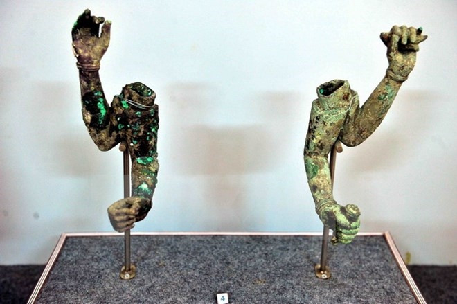 Ancient artefacts of Oc Eo culture (Photo: VNA)