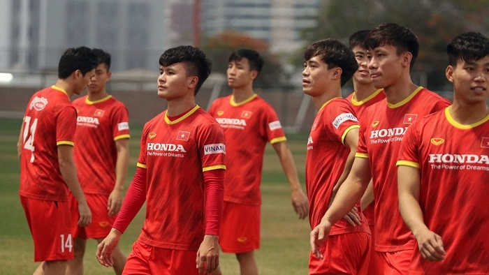With the absence of key midfielder Quang Hai (far left), head coach Park Hang-seo is well-prepared for his replacement. (Photo: VFF)