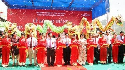 At the inauguration ceremony 