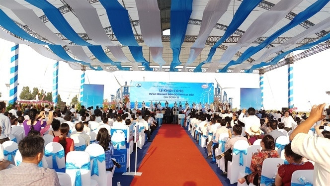The groundbreaking ceremony for the Bac Lieu wind farm