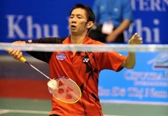 Number one in Vietnamese badminton, Nguyen Tien Minh.