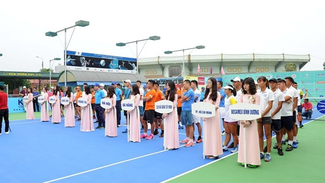 The VTF Masters 500-2-Vietravel Cup 2019 opens in Lang Son for the first time on June 3, 2019, attracting 77 strong players from nine teams across the nation. (Photo courtesy to VTF)
