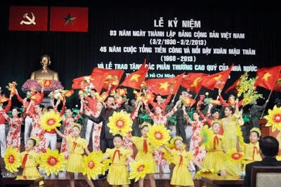 An art performance at the meeting